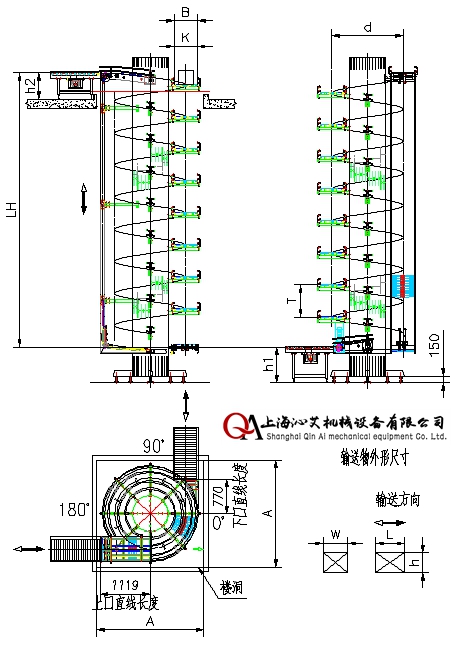 塑料鏈板螺旋輸送機(jī)示意圖紙 塑料鏈板螺旋輸送機(jī)示意圖紙